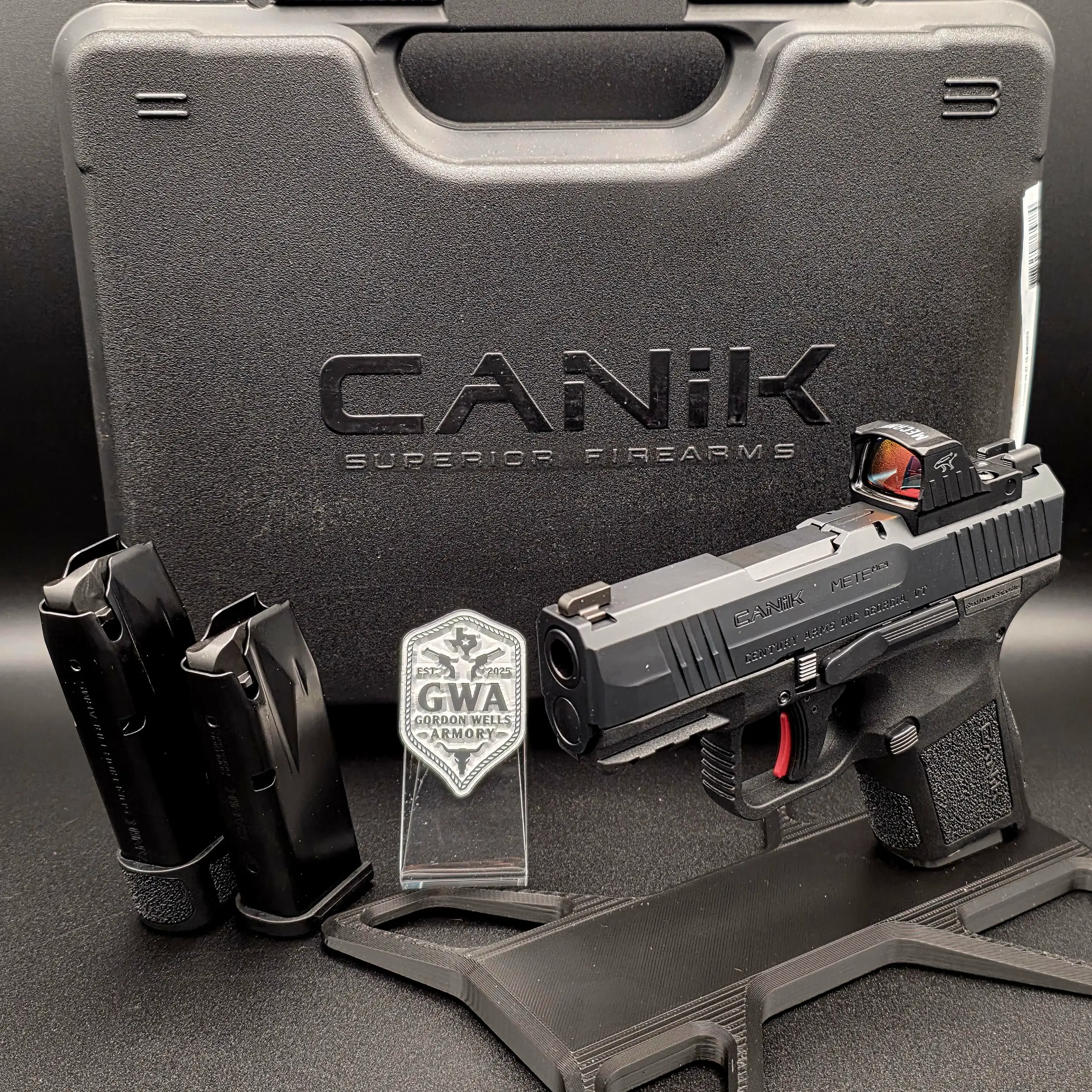 Mete MC9 3.1" Black 9MM Mecanik MO1 Optic 1-12RD, 1-15RD Mag