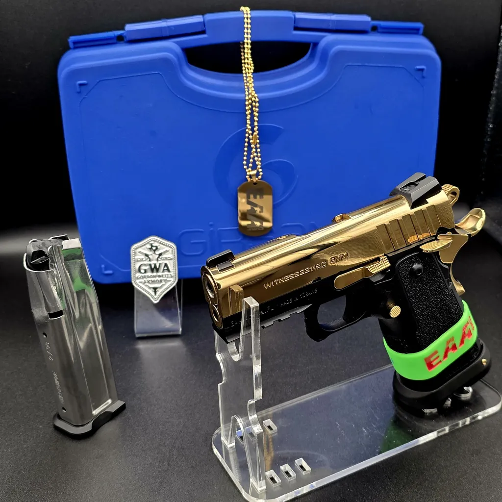 Girsan Witness 2311 3.4" Brat 9MM Gold Titanium 1-17RD Mag