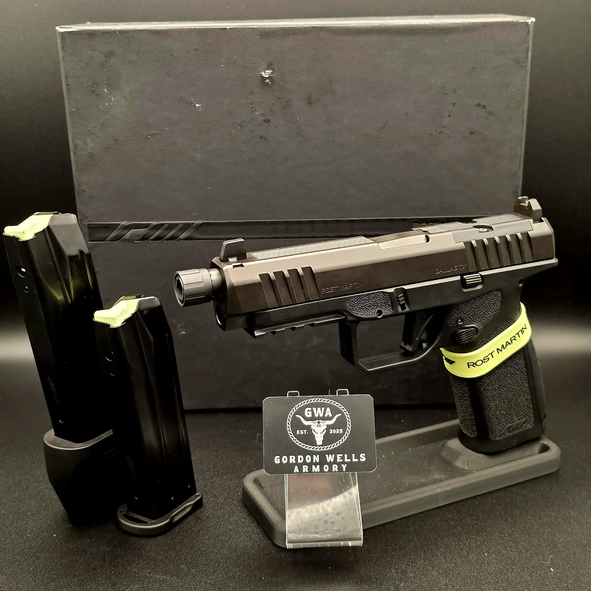RM1F Tact 4.5" Black 9MM OR High Sights, Threaded 1-17RD, 1-24RD Mag