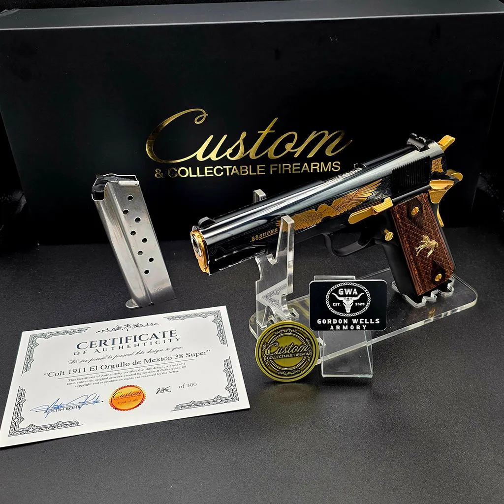 Colt El Orgullo de Mexico 38SUPER #245 of 300 Blem 1-8RD Mag