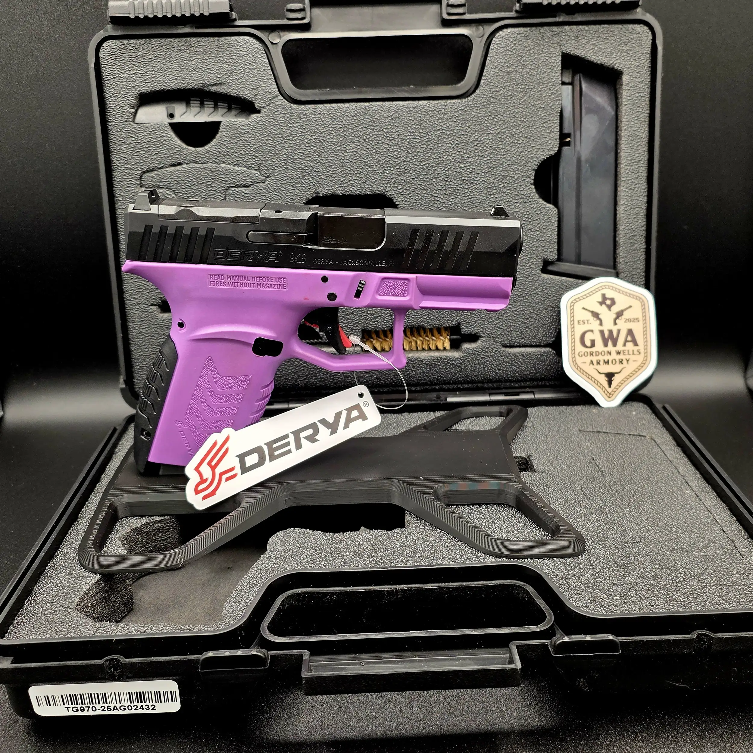 DY9Z 3.5" 9MM Purple/Black 15+1 OR Optic-Ready Slide