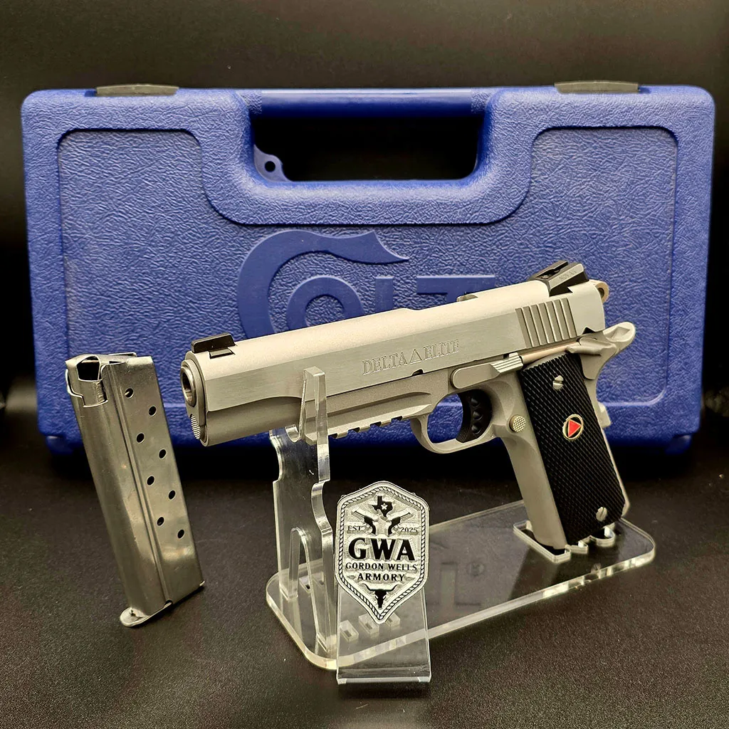 Delta Elite Stainless Steel 5" 10MM TS Exclusive with Rail 1-8RD Mag