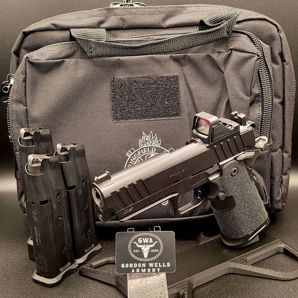 1911 DS Prodigy 4.25" AOS Black w/Viridian Optic 3-17RD, 1-20RD Mag