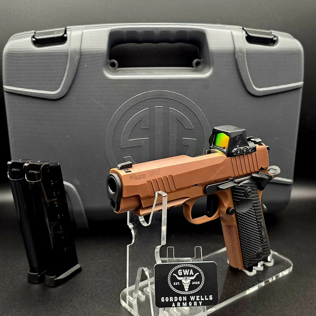 1911X Carry 45ACP 4.25" Coyote/Black Romeo-X Optic 2-8RD Mags