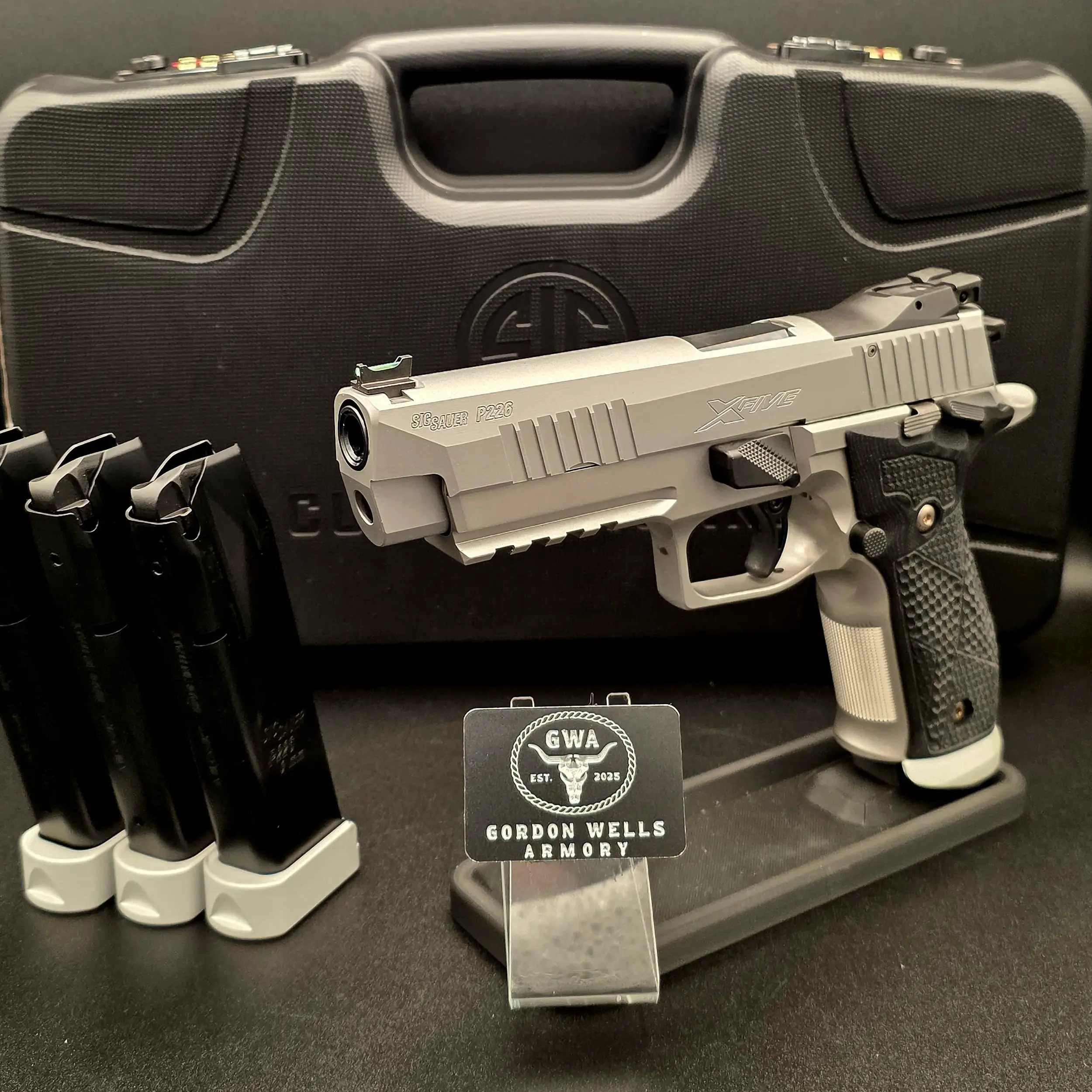 P226 X-Five 5" SAO SS 9MM Pistol AX3 TS 3-20RD Mags