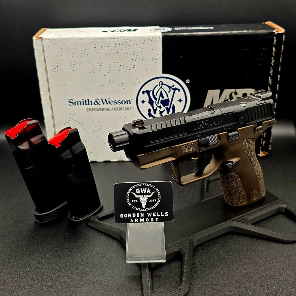 M&P9 Shield X 4.1" 9MM Threaded Midnight Bronze TS OR 1-13RD 1-15RD Mag